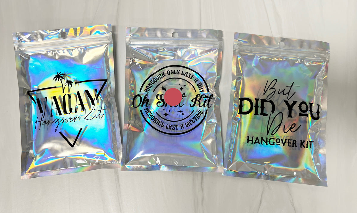 Super Cute, Printable Hangover Kit Bags - Something Turquoise